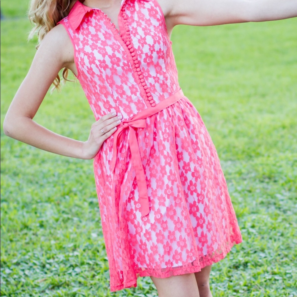 Lace Pink Dress